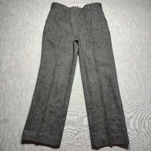 VINTAGE Woolrich Malone Pants Knickers Womens Size 16 (32x30) Gray Pleated Thick